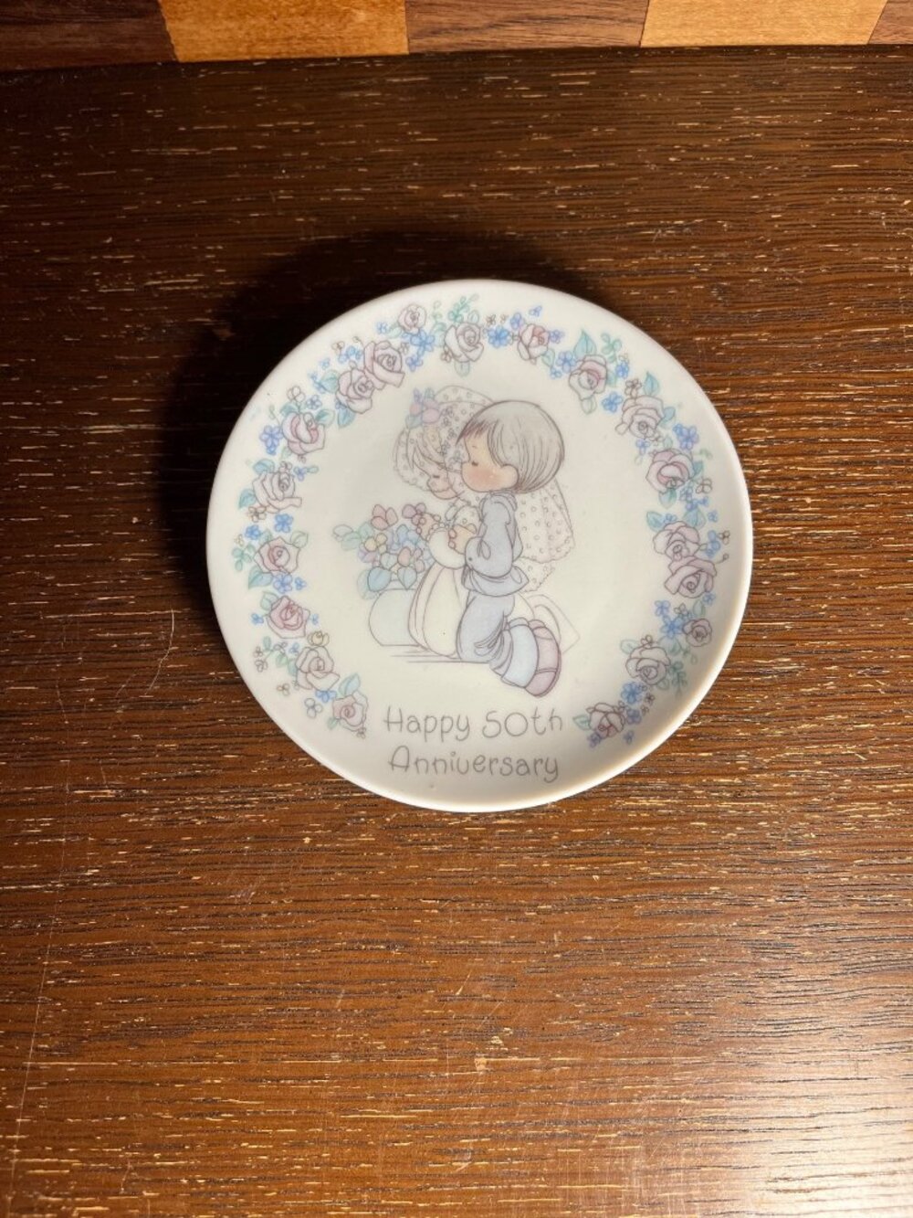 Precious Moments Small 50th Anniversary Plate A929